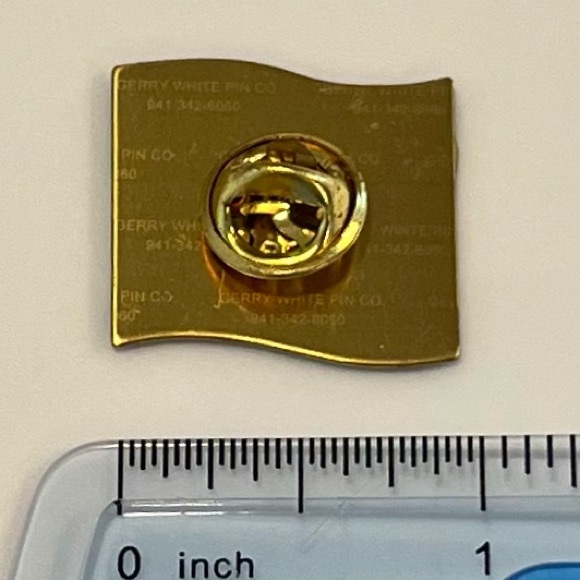 Vintage Rotary Club Celebrate 100 Years Blue Enamel Metal Pin Brooch 1” - Picture 2 of 5